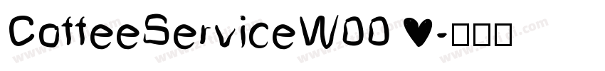 CoffeeServiceW00 字体转换